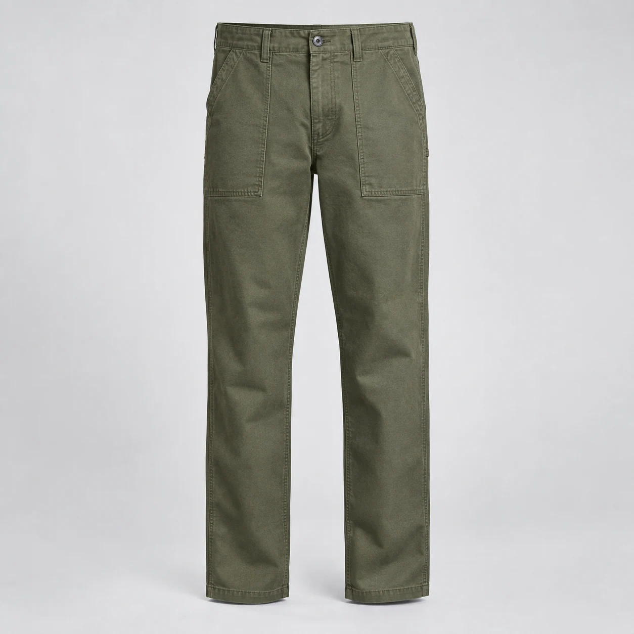Mason Utility Trouser in olive, clothing product photograph