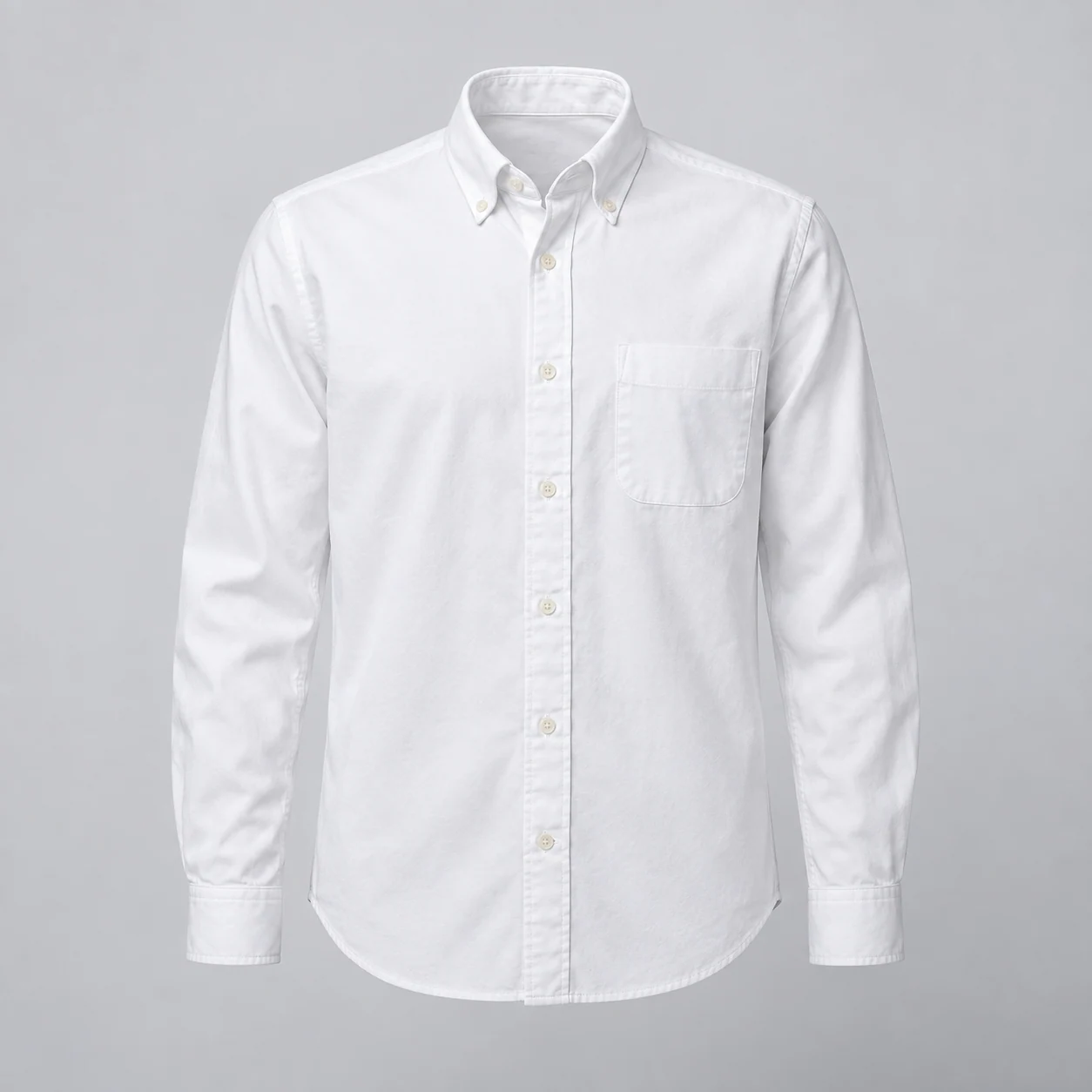 Mercer Oxford Shirt in white, clothing product photograph